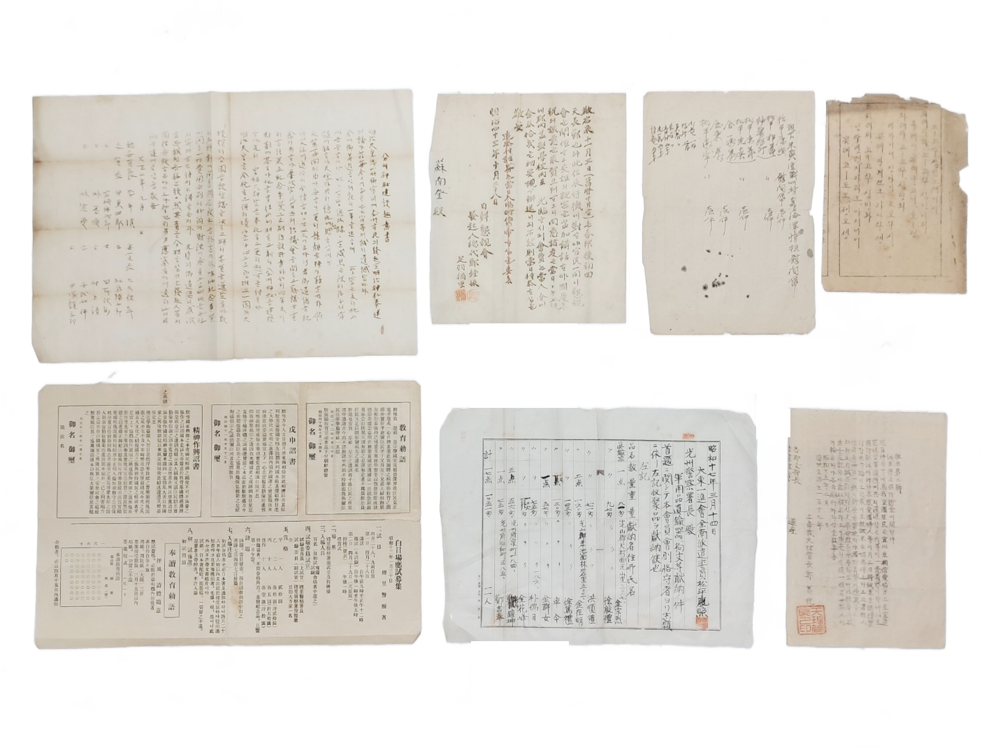 [42] 일제강점기 [전주신사 건설취지서] 등 호남지역 관련 문서 6점 일괄