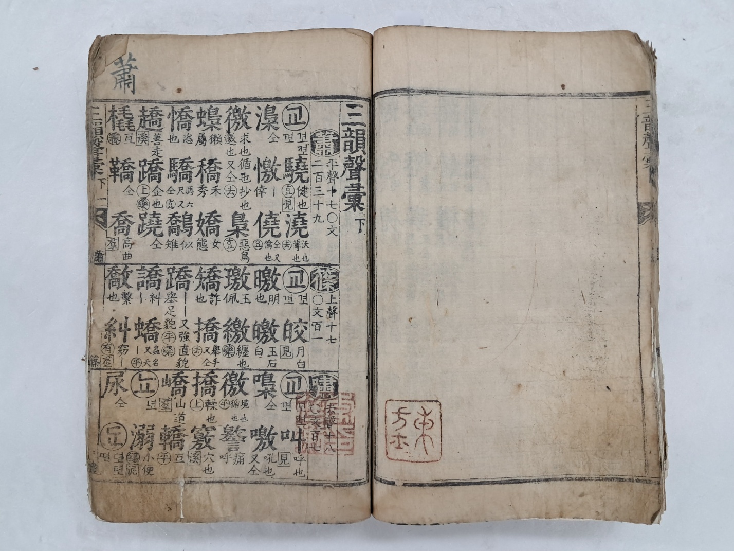 [67] [삼운성휘 三韻聲彙] 상,하 1책 완질
