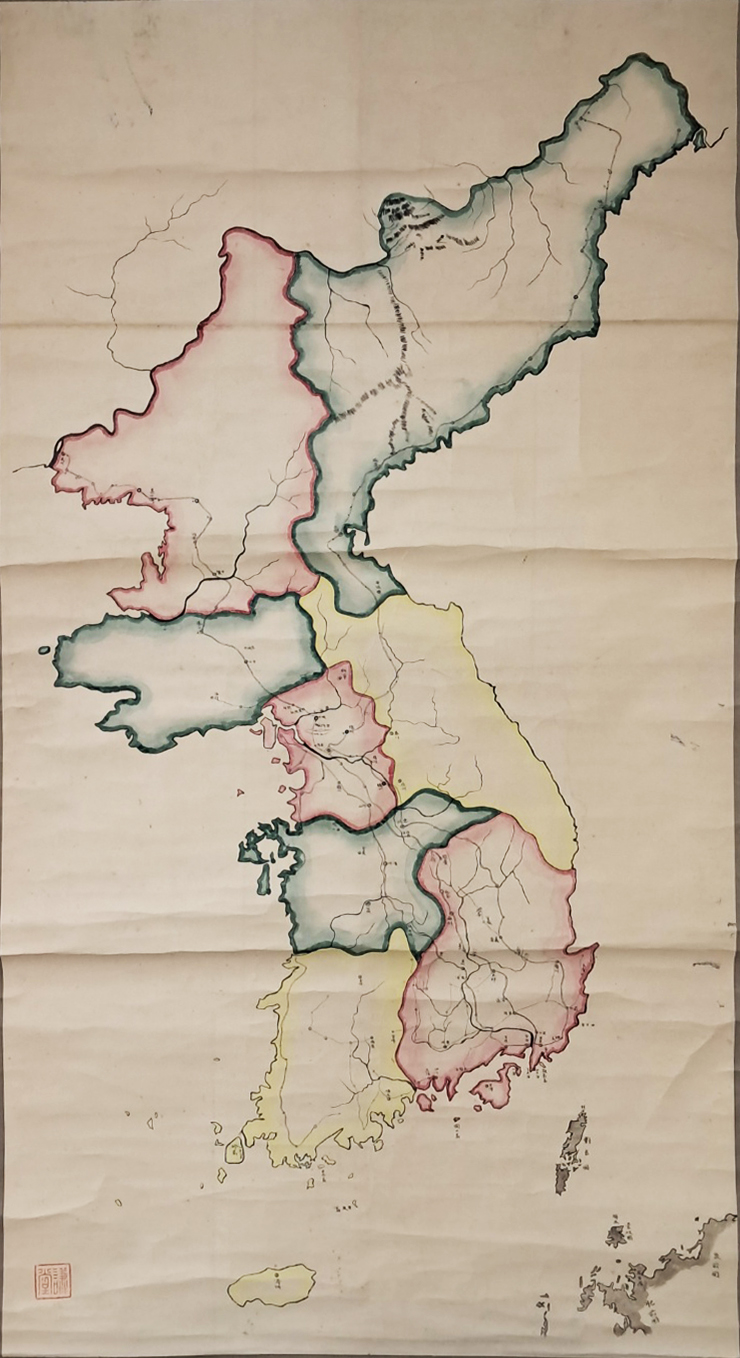 채색 [조선팔도도 朝鮮八道圖]