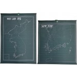 [166] 우리나라 전도와 남부지방 [괘도] 2점 일괄