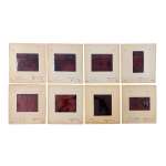 [192] 김홍도·신윤복 등의 명화시리즈 우표 발행을 위한 희귀 원판 슬라이드 필름 8점 일괄