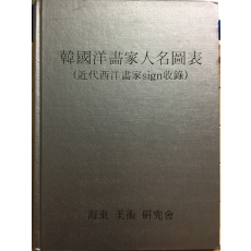 한국양서가인명도표 (근대서양화가sign수록)