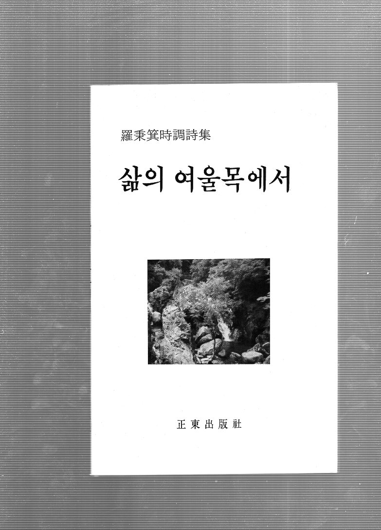 삶의 여울목에서 (나병기시집,초판)