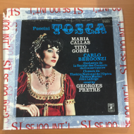 Giacomo Puccini, Maria Callas, Carlo Bergonzi, Tito Gobbi, Orchestre De La Société Des Concerts Du Conservatoire, Georges Prêtre ‎– Tosca