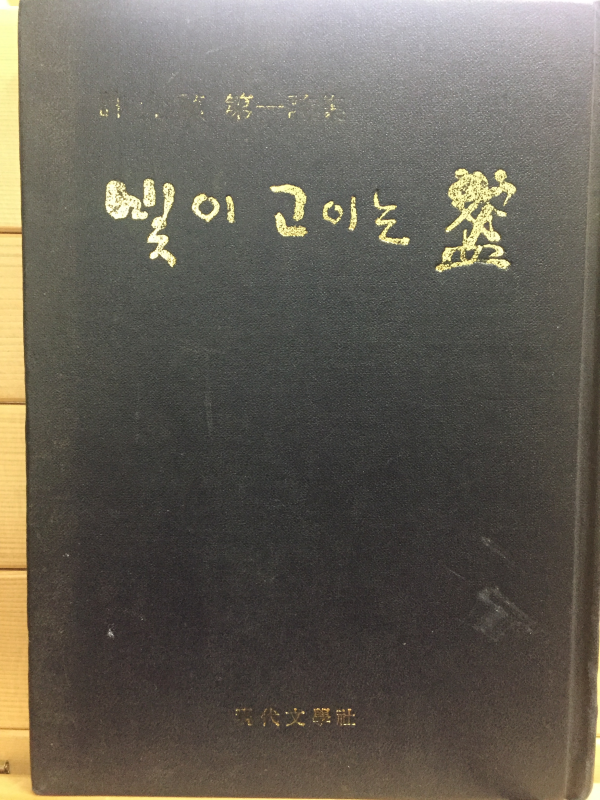 빛이 고이는 잔 (허윤정 제1시집,초판,저자서명본)