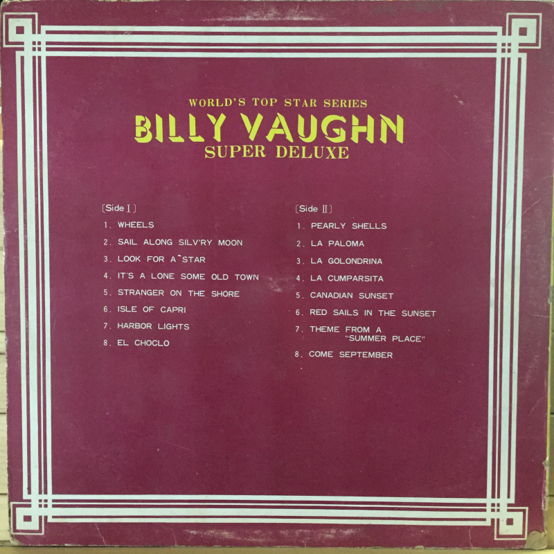 BILLY VAUGHN - WORLD'S TOP STAR SERIES SUPER DELUXE