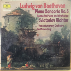 Ludwig van Beethoven — Sviatoslav Richter - Vienna Symphony Orchestra, Kurt Sanderling ‎– Piano Concerto No. 3 / Rondo For Piano And Orchestra