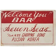 [91] 한국전쟁기 미군상대 유흥업소 [Seven Seas Bar] 홍보카드