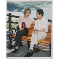 노무현·고이츠미 한일정상 산책 회동 사진