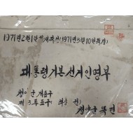 1971년 충청남도 청양군 목면 제3투표구 기본선거인명부