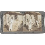 스테레오 뷰 - 서울지역 어느 초가집에서 행복하게 지내는 조선 백성들의 모습