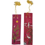 십장생을 수놓은 [수저주머니] 2점