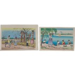 [9] 히요시 마모루(일길수日吉守 Hiyoshi, M.) 판화(版畫) 2점