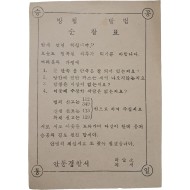 [35] 안동경찰서 방첩 방범 순찰표