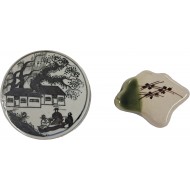 [35] 백자 인물도 합(盒) 등 2점