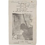 [49] ‘미 제1해병사단 전사자 추도식’ 프로그램 안내장