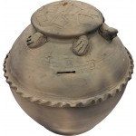 [106] 상단 중앙에 거북이가 그려진 질그릇 저금통