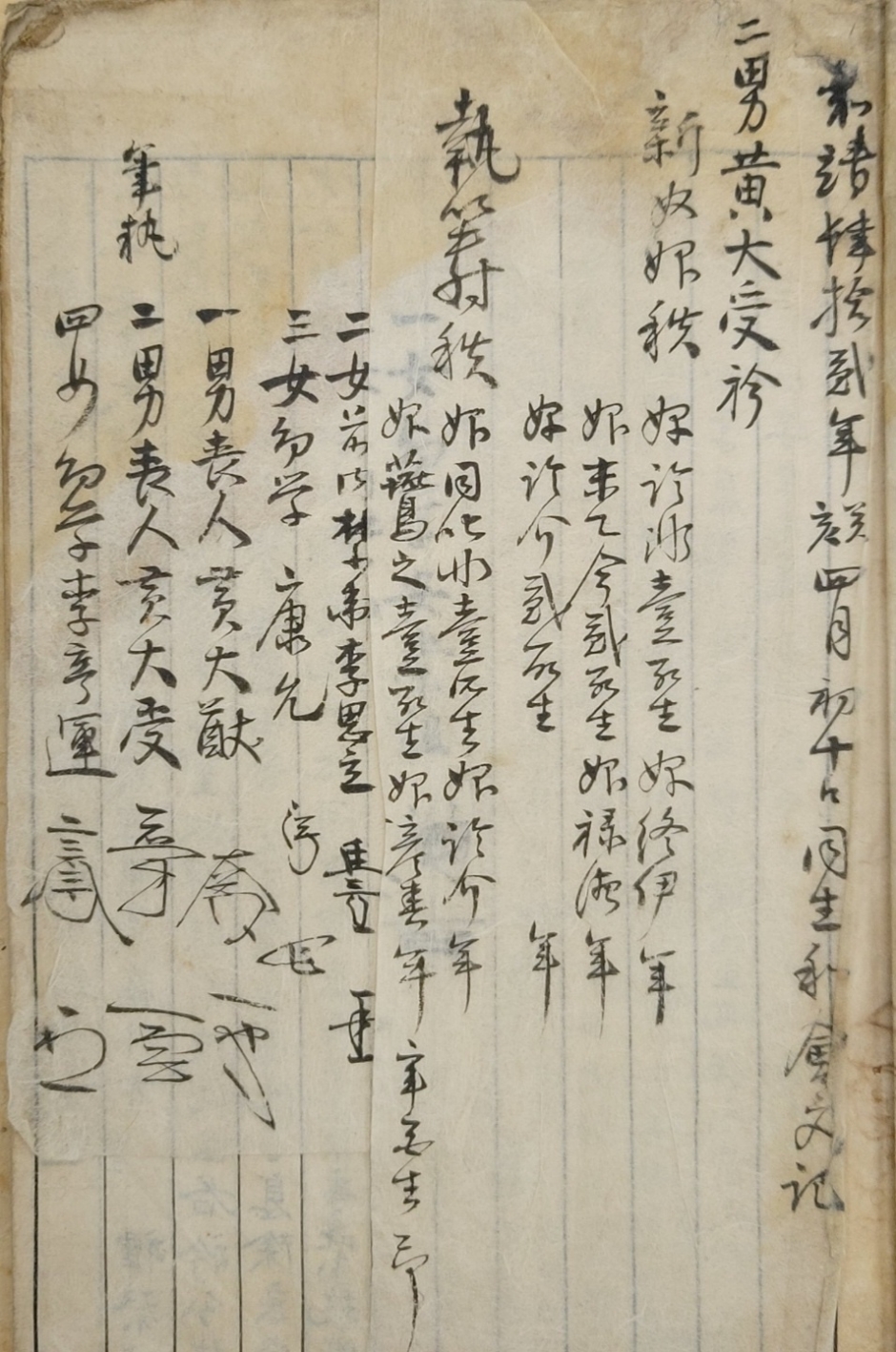 임진왜란 전 내용부터 기록한 [동생화회문기 同生和會文記]