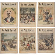 [318] 1894년 발행 프랑스 일간지 [Le Petit Journal] 삽화 부록 6권 일괄