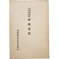 [34] 조선총독부 농사시험장 [성적요람 成績要覽]