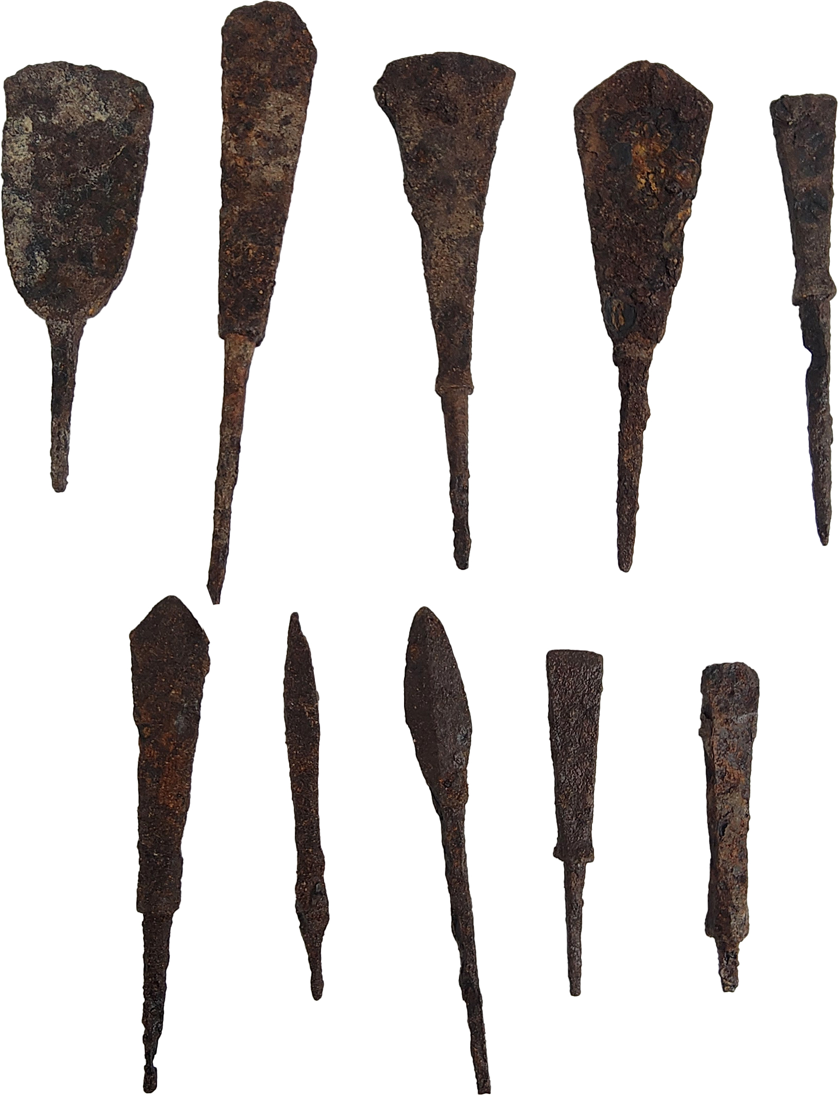 [176] 철제 화살촉 10점 일괄