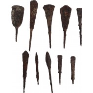 [176] 철제 화살촉 10점 일괄