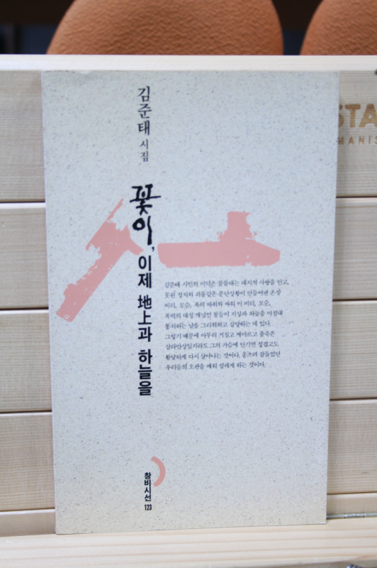 꽃이, 이제 지상(地上)과 하늘을 (김준태시집,초판)