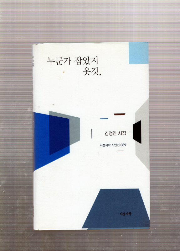 누군가 잡았지 옷깃, (김정인시집,초판)