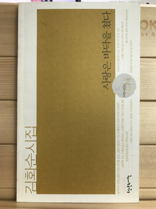 사랑은 바닥을 쳤다 (김화순시집,초판저자증정본)