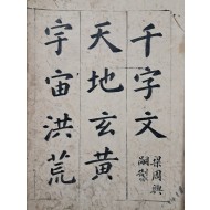 [114] 재종질(再從姪)의 부탁으로 그의 어린 아들에게 백수문(白首文)을 써준다는 필사기가 실린 [천자문 千字文]