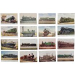 [81] 증기기관자 그림엽서 65점 일괄