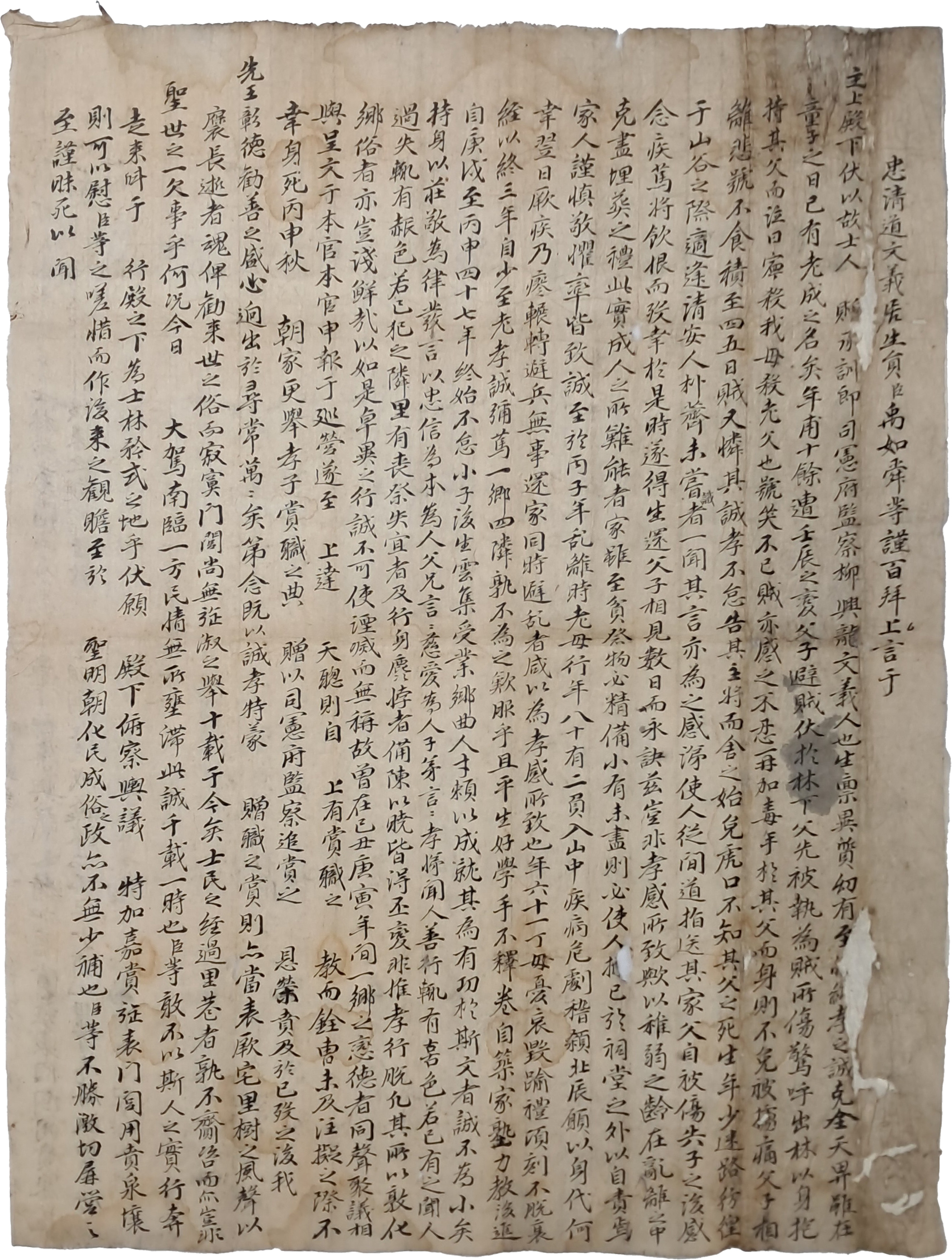 [171] 충청도 문의 유생 상언 忠淸道 文義 儒生 上言