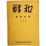 경성사범학교 일본 동창회 명부 [순화 醇和]