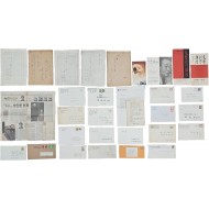[호남 광주 湖南 光州]를 포함한 미당 서정주의 친필시고 14편과 동서(同壻)인 김관식 시인의 엽서 등 未堂 관련자료 총 6종 37점 일괄