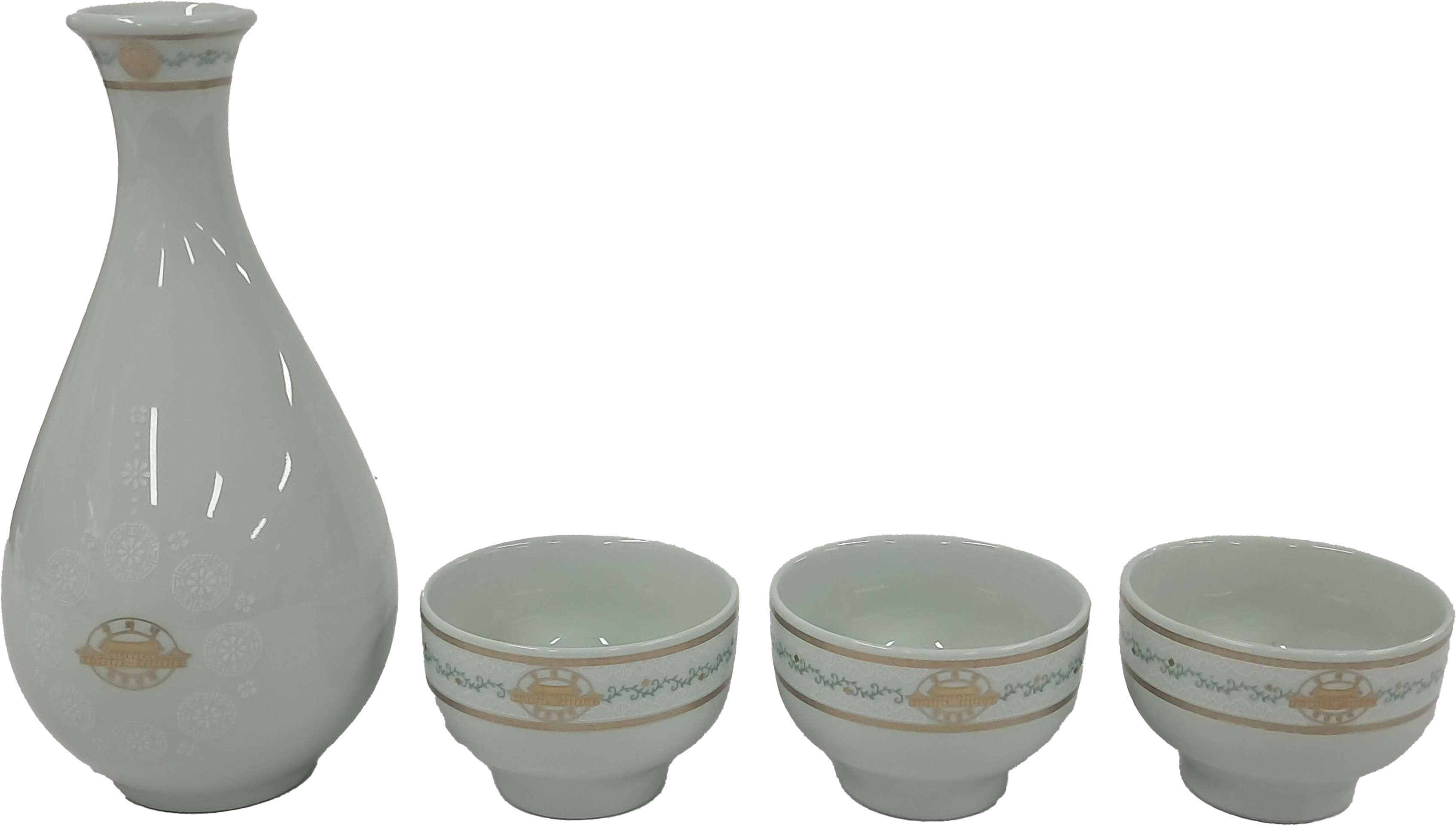 청와대 기념 술병과 술잔 세트