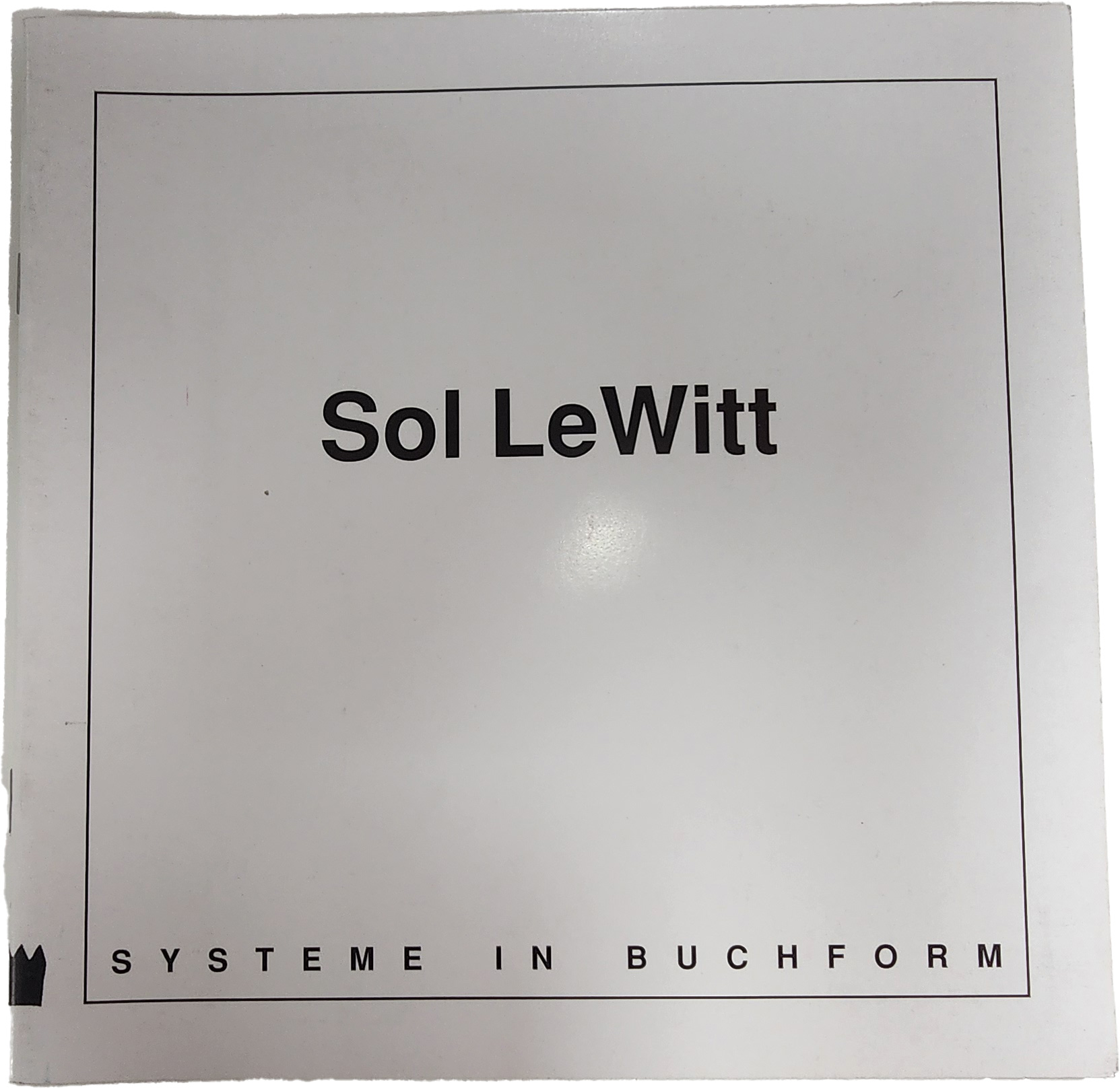 Sol LeWitt Systeme(System) in Buchform