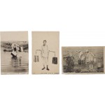 [14] 물장수(水汲夫) 등 ‘물 긷는 모습’ 엽서 3점