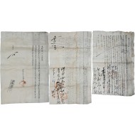 [59] 연기현(燕岐縣, 현 세종시) 유만엽·유만지 등이 공주감영의 순찰사 등에 올린 산송(山訟) 소지(所志) 2점과 광서(光緖)2년 준호구 1점 등 3점 일괄