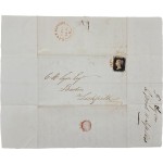 [62] 세계 최초의 우표가 사용된 페니블랙 실체