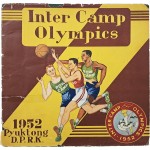 [67] 참가자들의 사인이 담긴, [벽동포로수용소 올림픽 화보집 Inter Camp Olympics]