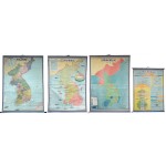 [196] ‘수산분포도’를 비롯한 대형 걸그림 4점 일괄