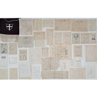 [227] 군산노회 印敦목사 환영회 식순 등 노회(老會), 개별교회 예배, 신학교 관련자료 60여점과 교회 페넌트 1점