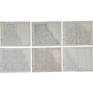 [20] 조선총독부 발행 강릉, 양양, 고성, 간성, 주문진, 삼척 등 강원도 지도 6점 일괄