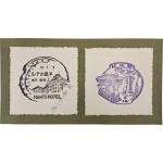 [49] 반도호텔, 개성역, 사리원역 등 조선 여행 기념 스탬프 자료 3점