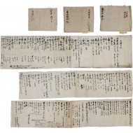 [101] [동강위금기 東江位衿記] 등 치부장부 성책(成冊) 3책 및 두루마리 2점