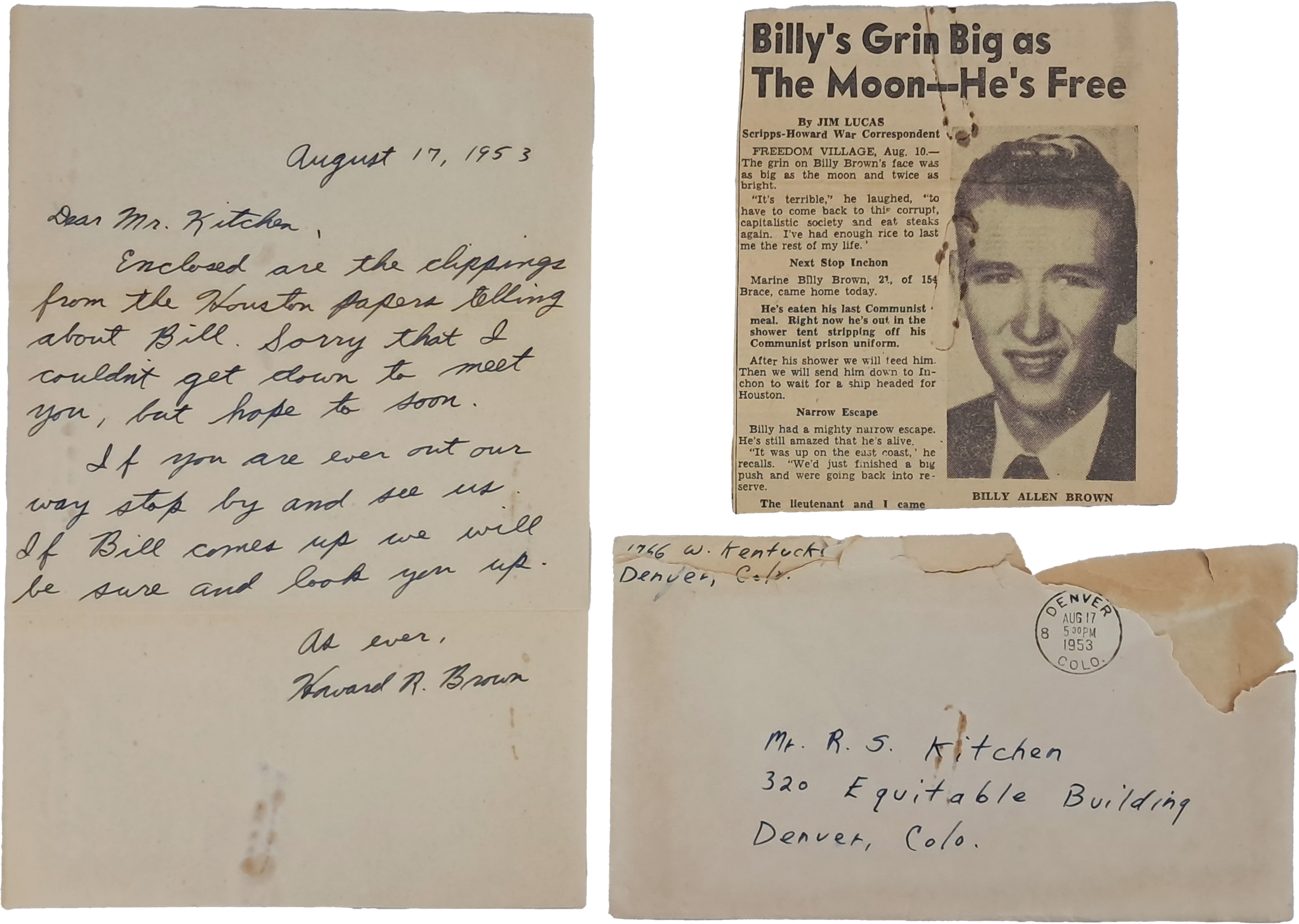 [45] 한국전쟁 정전 직후 포로 송환(Big Switch) 관련 서한