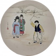 [109] ‘팽이치기’ 문양 대한도기