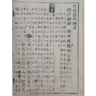 [162] 홍만종이 편찬한 강목체 역사서 [동국역대총목 東國歷代總目] 금속활자 현종실록자본