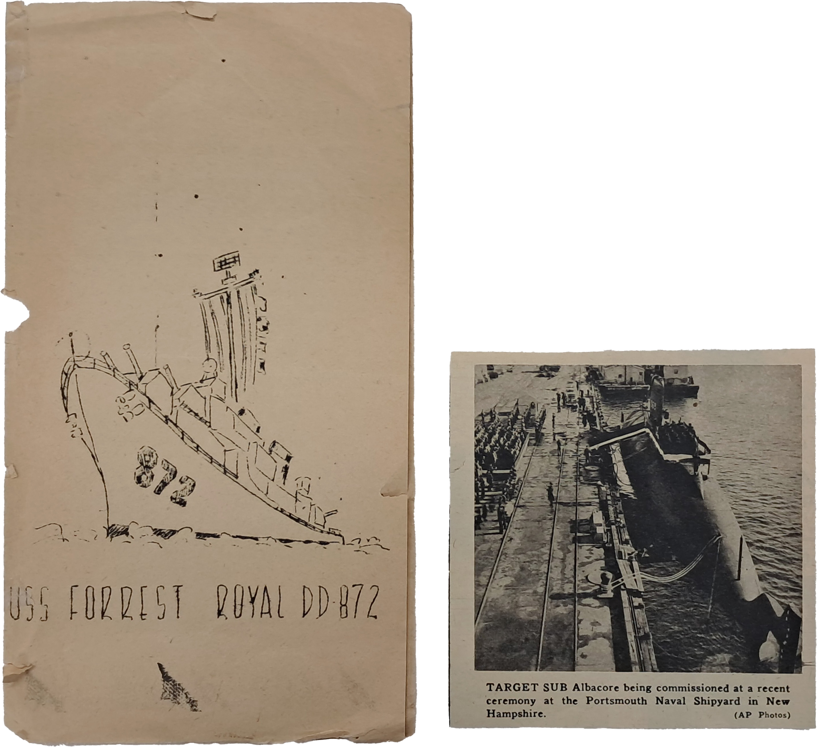 [180] 한국전쟁 참전 '미 해군 구축함 USS Forrest Royal(DD-872)' 기록 자료