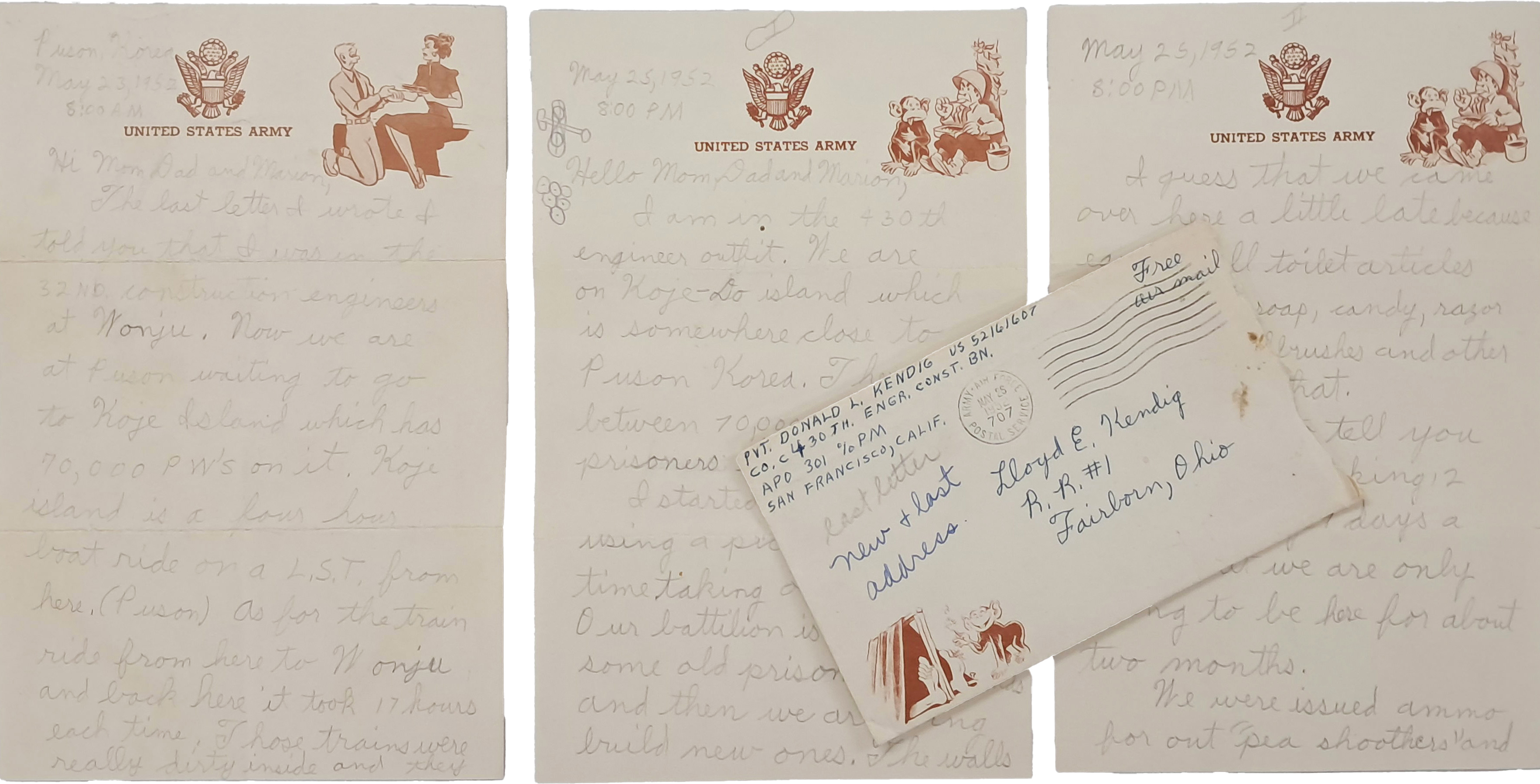 [186] ‘부산·거제도 포로수용소 현장 기록’이 담긴 미군 서한